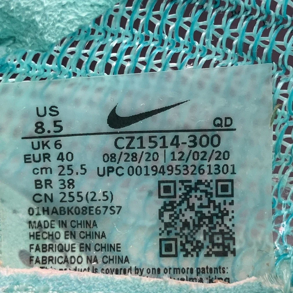 Nike Air Zoom Alphafly Next% - Women's Size 8.5 'Aqua Green' (CZ1514-300)